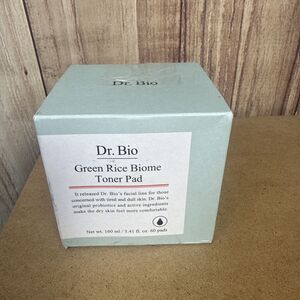Dr. Bio Green Rice Biome Toner Pad 60ct 160ml K-Beauty Hydrating Pore Care NEW